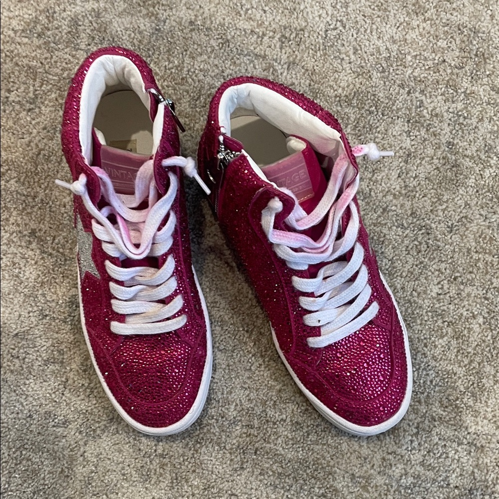Vintage havana splash high sneakers 7.5